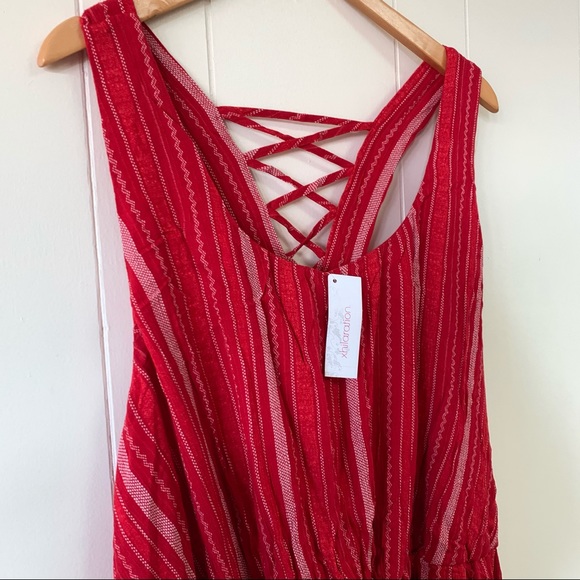 Pretty Red Dress with Strappy back - Picture 2 of 4